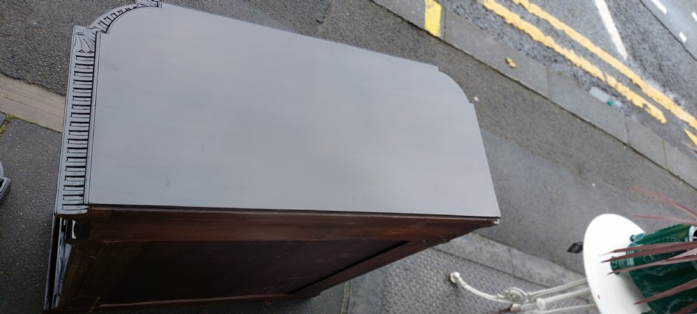 Pair of Continental Ebonised and  Inlaid Pier Cabinets View XIII