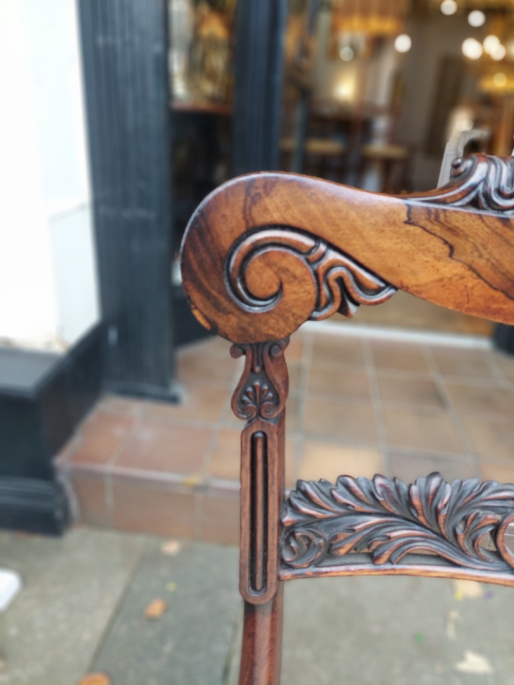 Set of 4 William IV Rosewood Dining Chairs View V