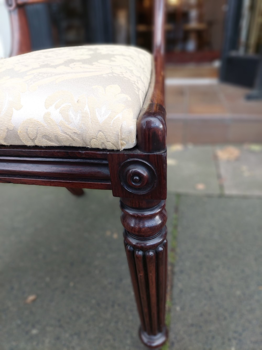 Set of 4 William IV Rosewood Dining Chairs View VIII