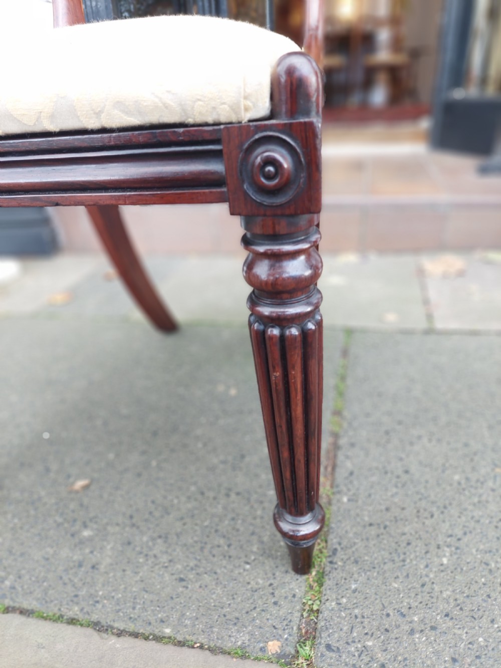 Set of 4 William IV Rosewood Dining Chairs View IX
