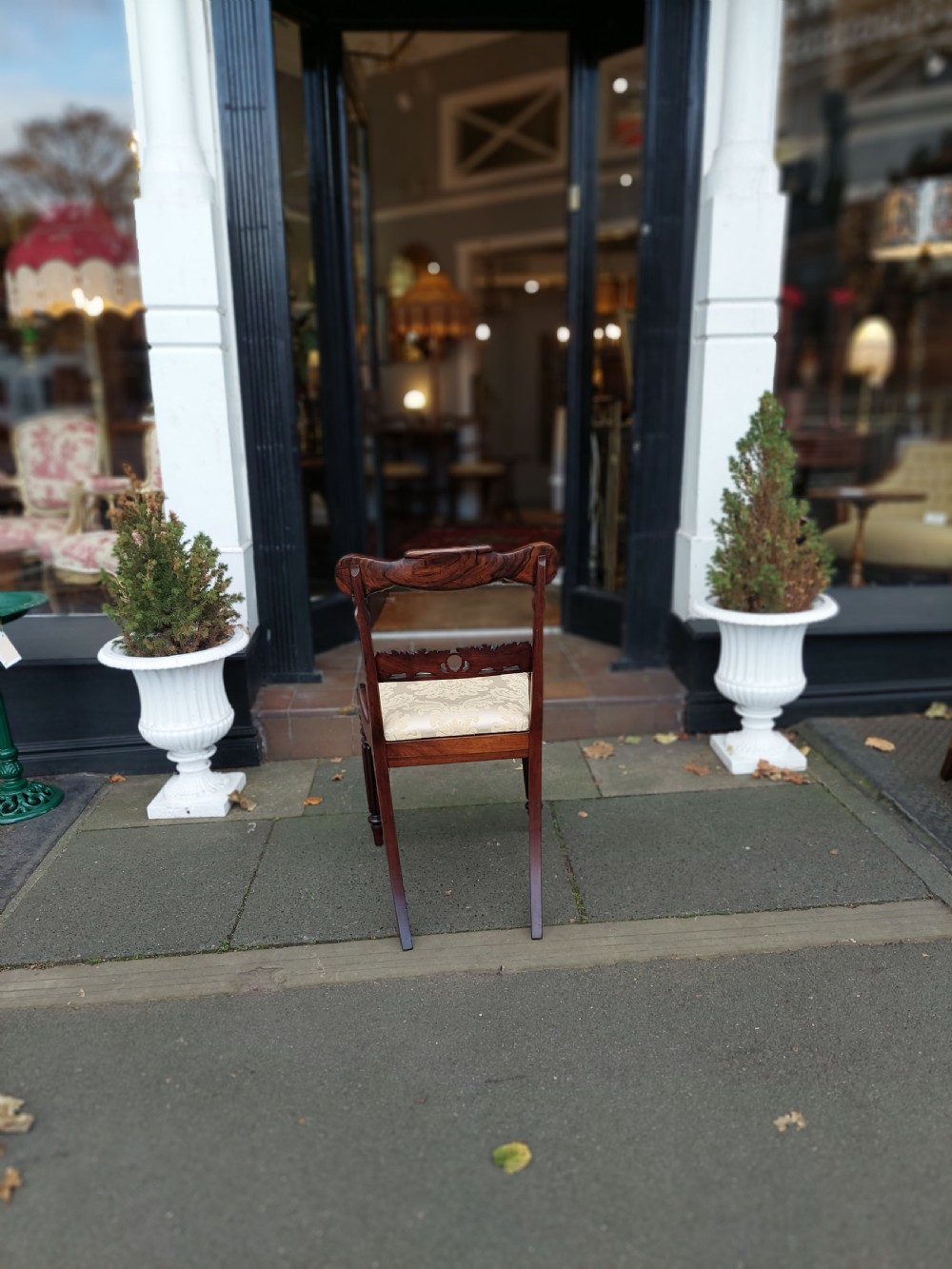 Set of 4 William IV Rosewood Dining Chairs View XII