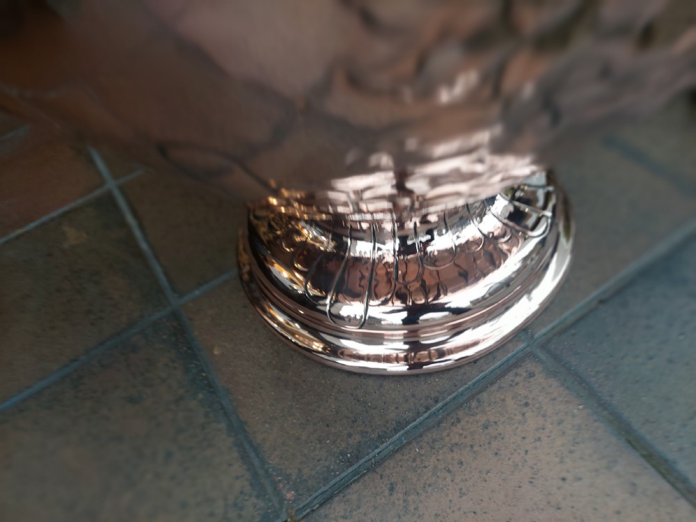 Large Art Nouveau Copper Pedestal Jardinaire View VI