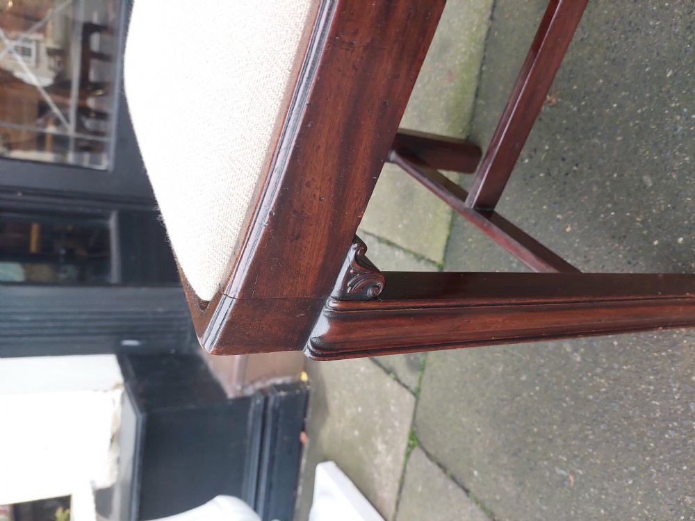 Early Georgian Mahogany Dressing Table Stool View II