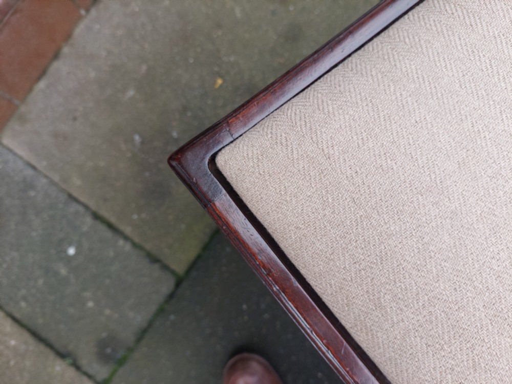 Early Georgian Mahogany Dressing Table Stool View VI