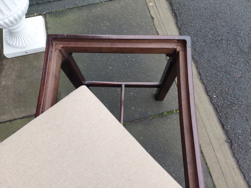 Early Georgian Mahogany Dressing Table Stool View VII
