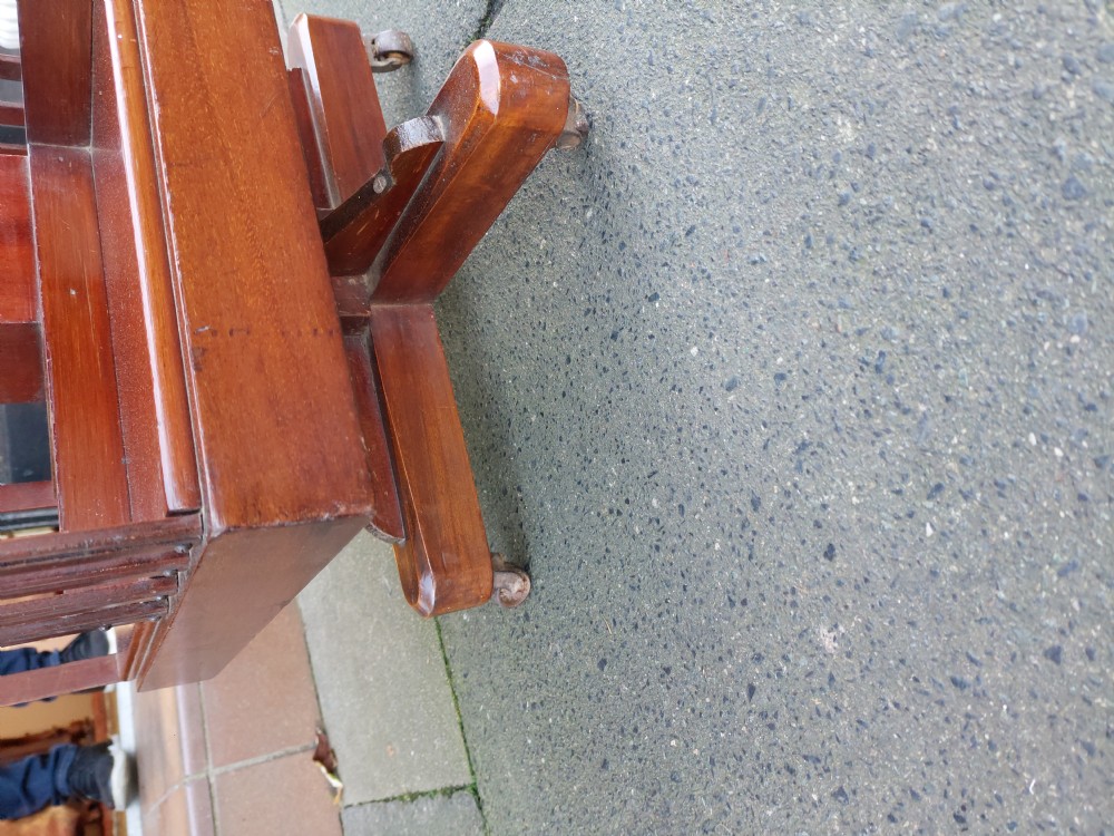 Edwardian Inlaid Mahogany Revolving Bookcase View VI
