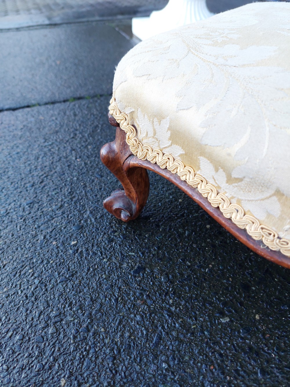 Pair of Victorian Walnut Footstools View IV