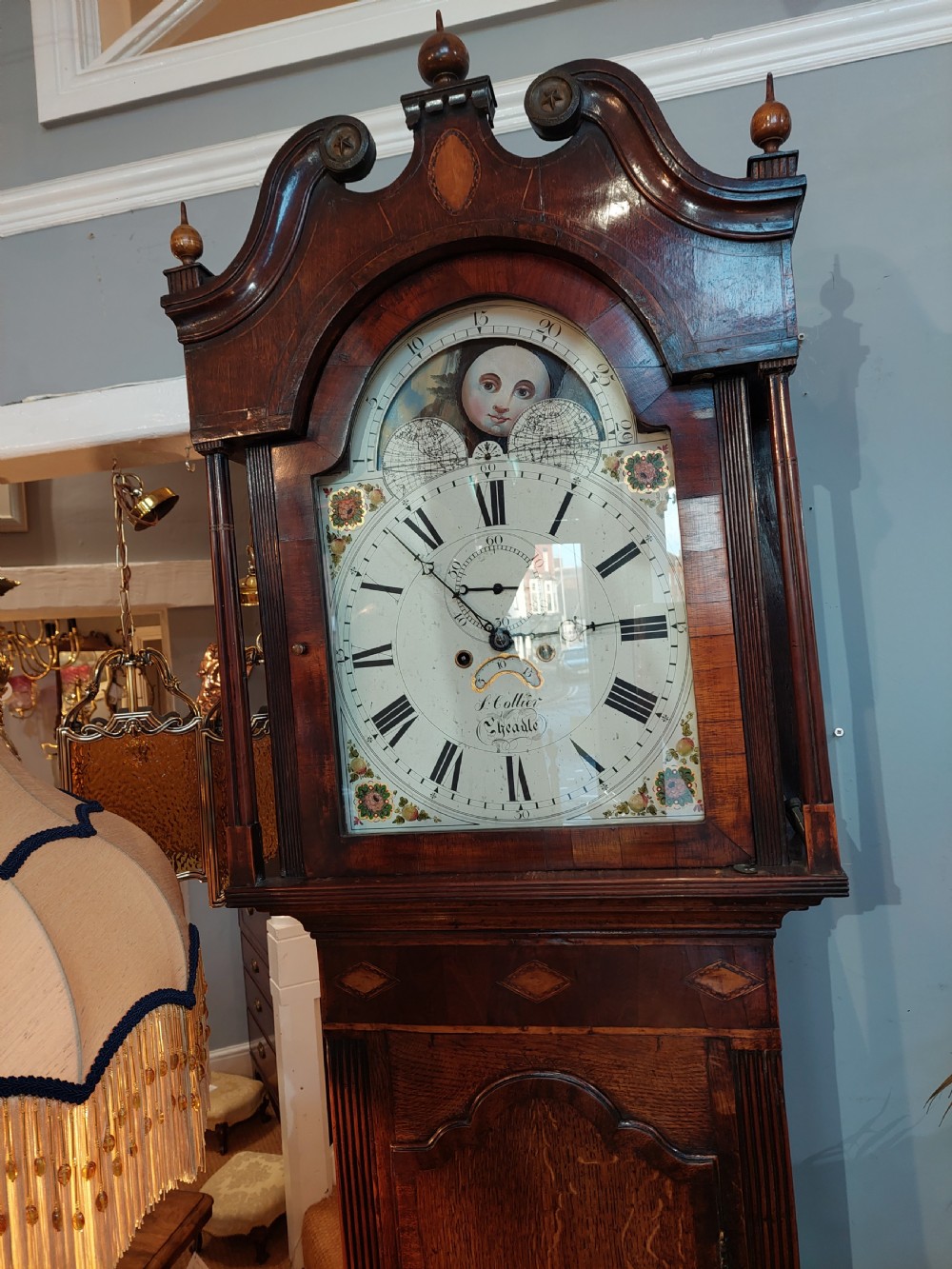George III Oak Longcase Clock by John Collier, Cheadle View II