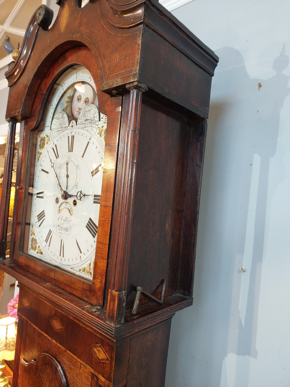 George III Oak Longcase Clock by John Collier, Cheadle View IV