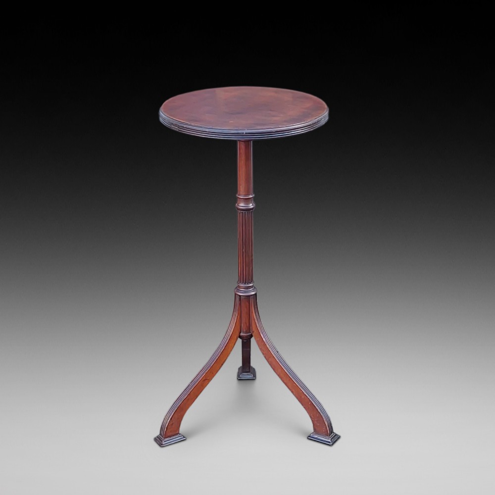 Early 19thC Mahogany Side Lamp Wine Table