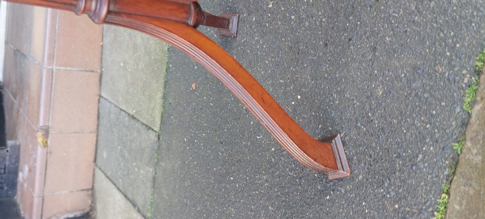 Early 19thC Mahogany Side Lamp Wine Table View III