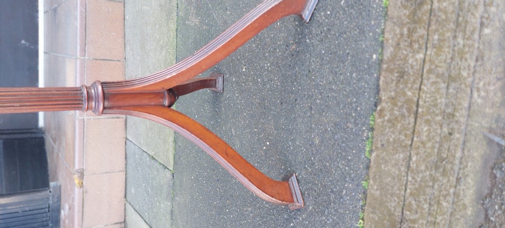 Early 19thC Mahogany Side Lamp Wine Table View IV