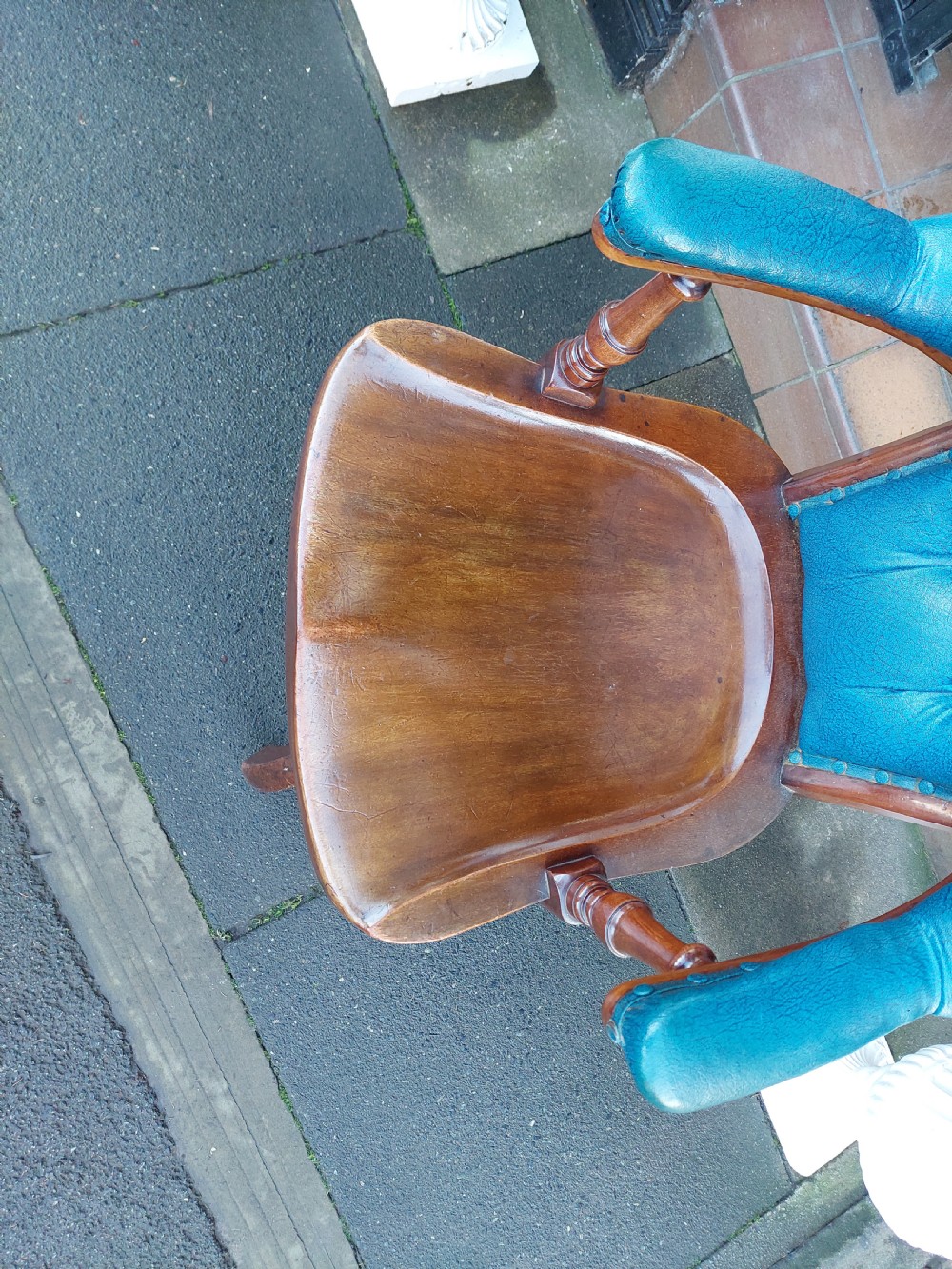 Edwardian Mahogany Shoolbred Rotating Desk Chair View II
