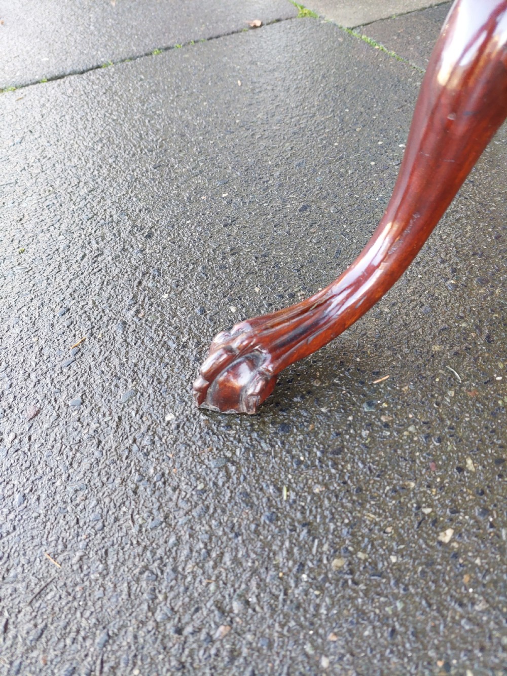 19thC Mahogany Tilt Top Tripod Table View V