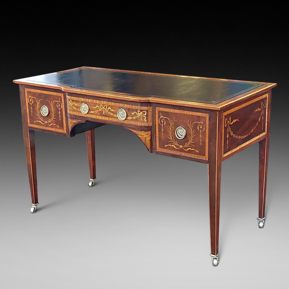 Edwardian Mahogany Sheraton Style Desk