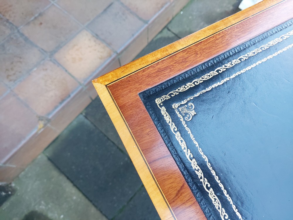 Edwardian Mahogany Sheraton Style Desk View VIII
