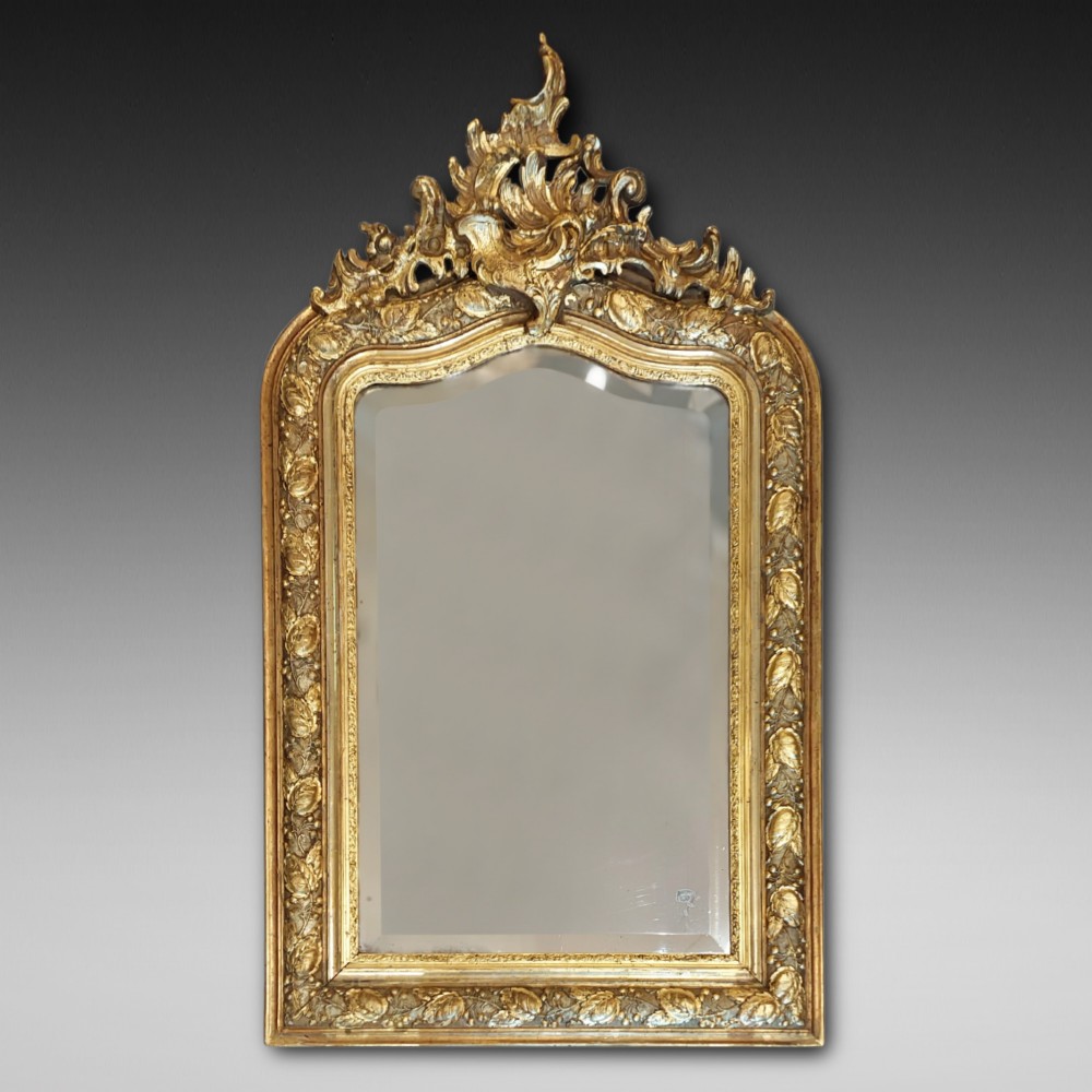Victorian Giltwood & Gesso Wall Mirror 