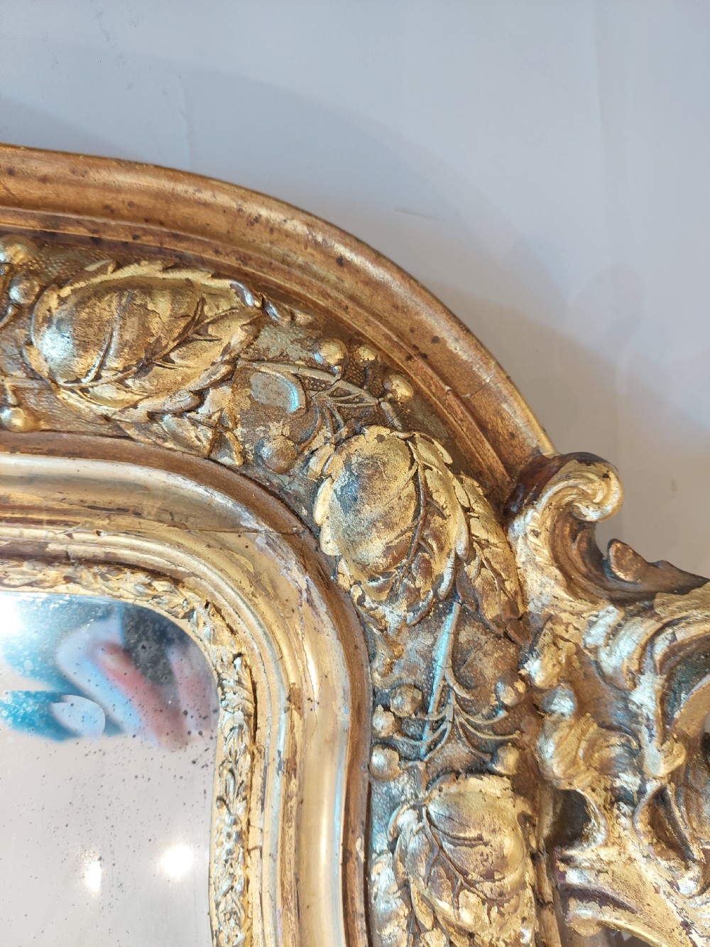 Victorian Giltwood & Gesso Wall Mirror  View VIII
