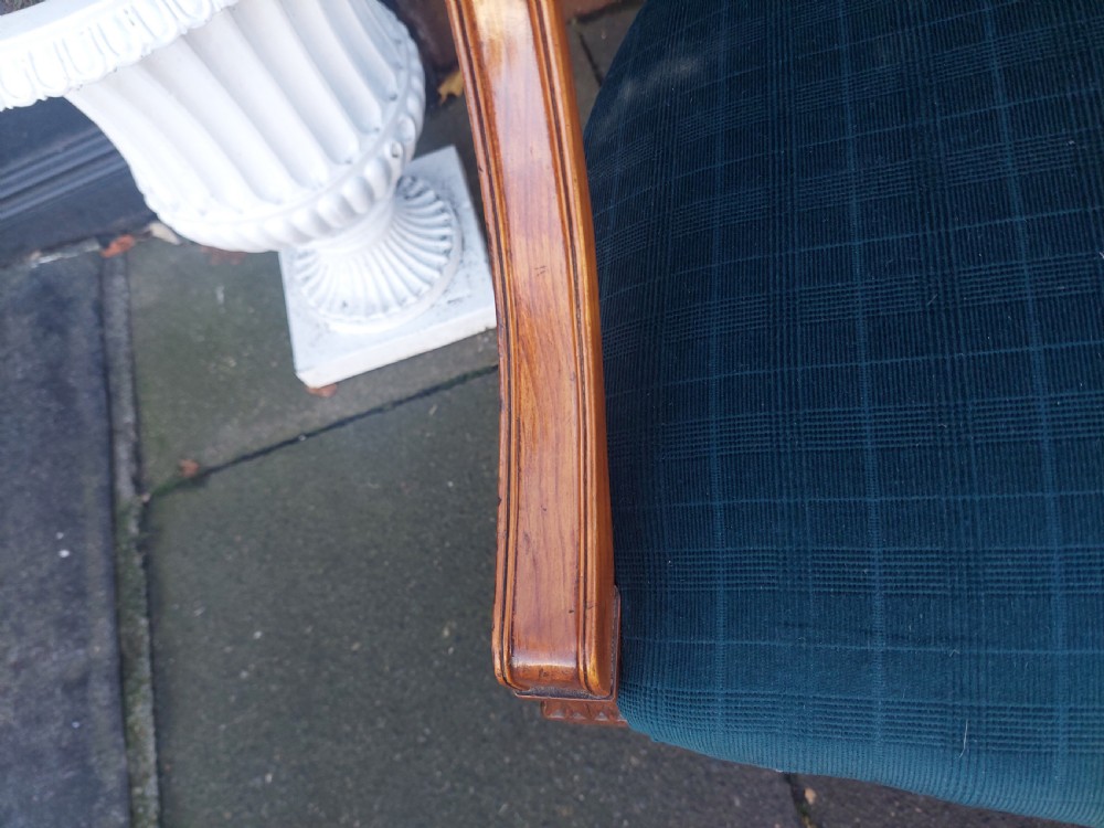 Early 20thC Edwardian Satinwood Two-Seater Sofa  View VI