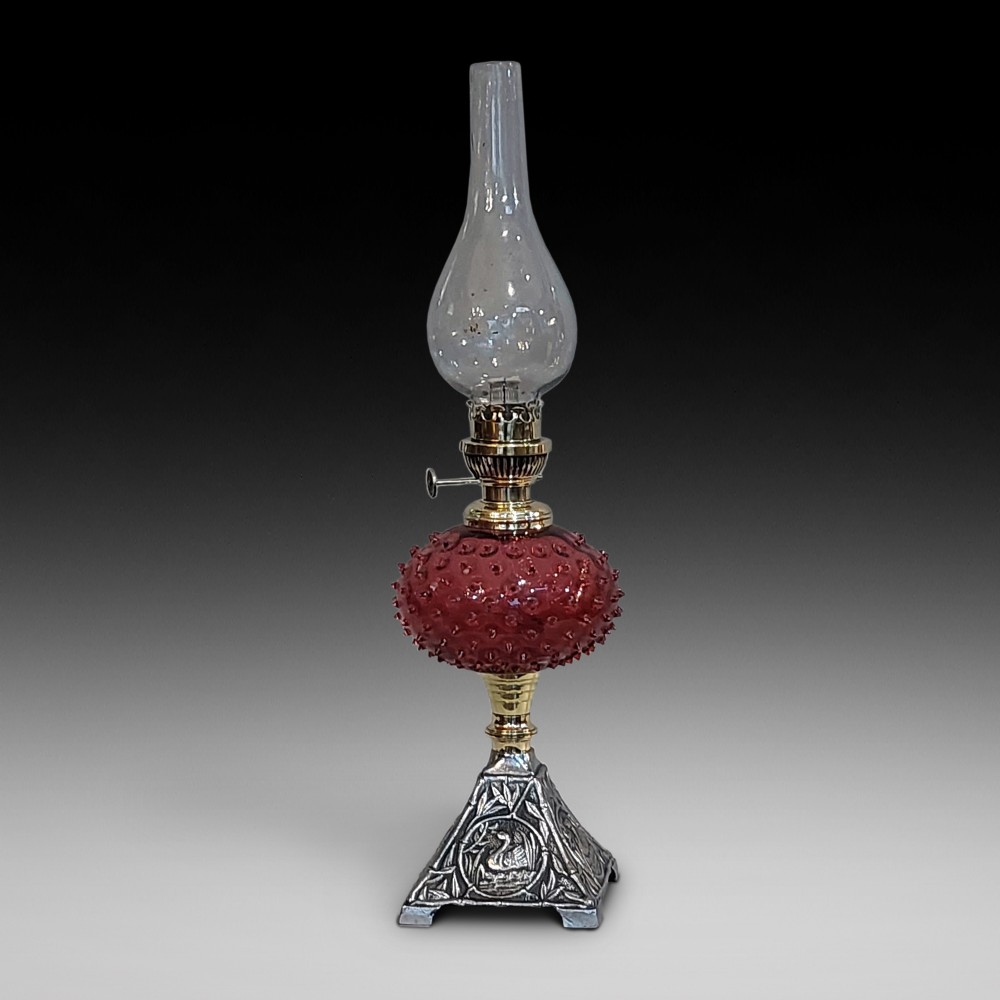 Victorian Oil Lamp with a Hinks Burner