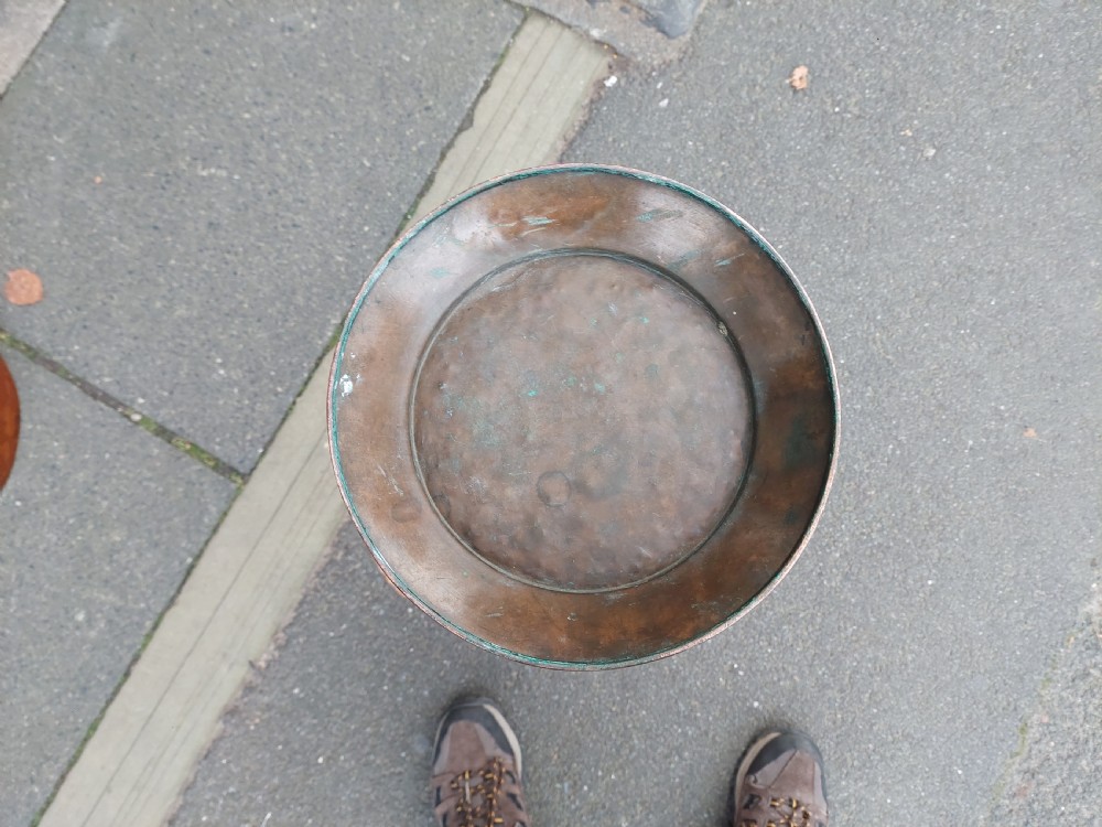 Art Nouveau Beaten Copper Stick and Umbrella Stand View VII
