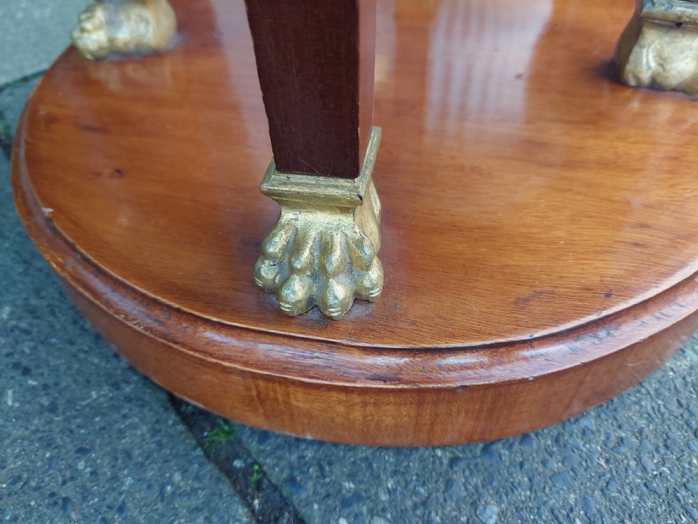 Pair of Late 19thC French Ormolu Mounted Mahogany Torcheres View IV