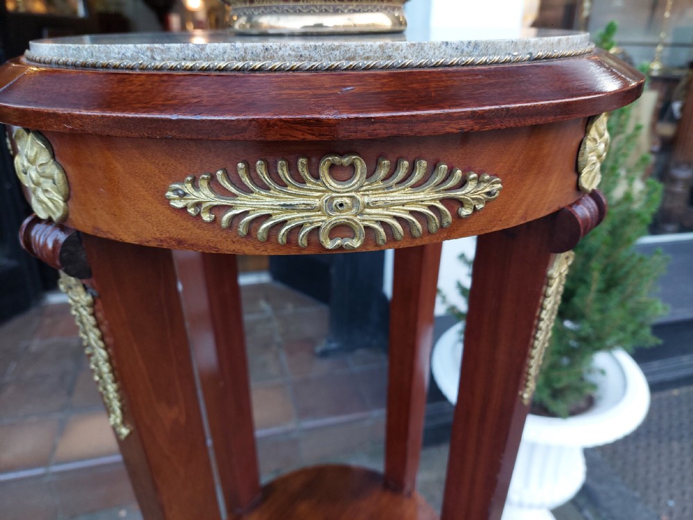 Pair of Late 19thC French Ormolu Mounted Mahogany Torcheres View VIII
