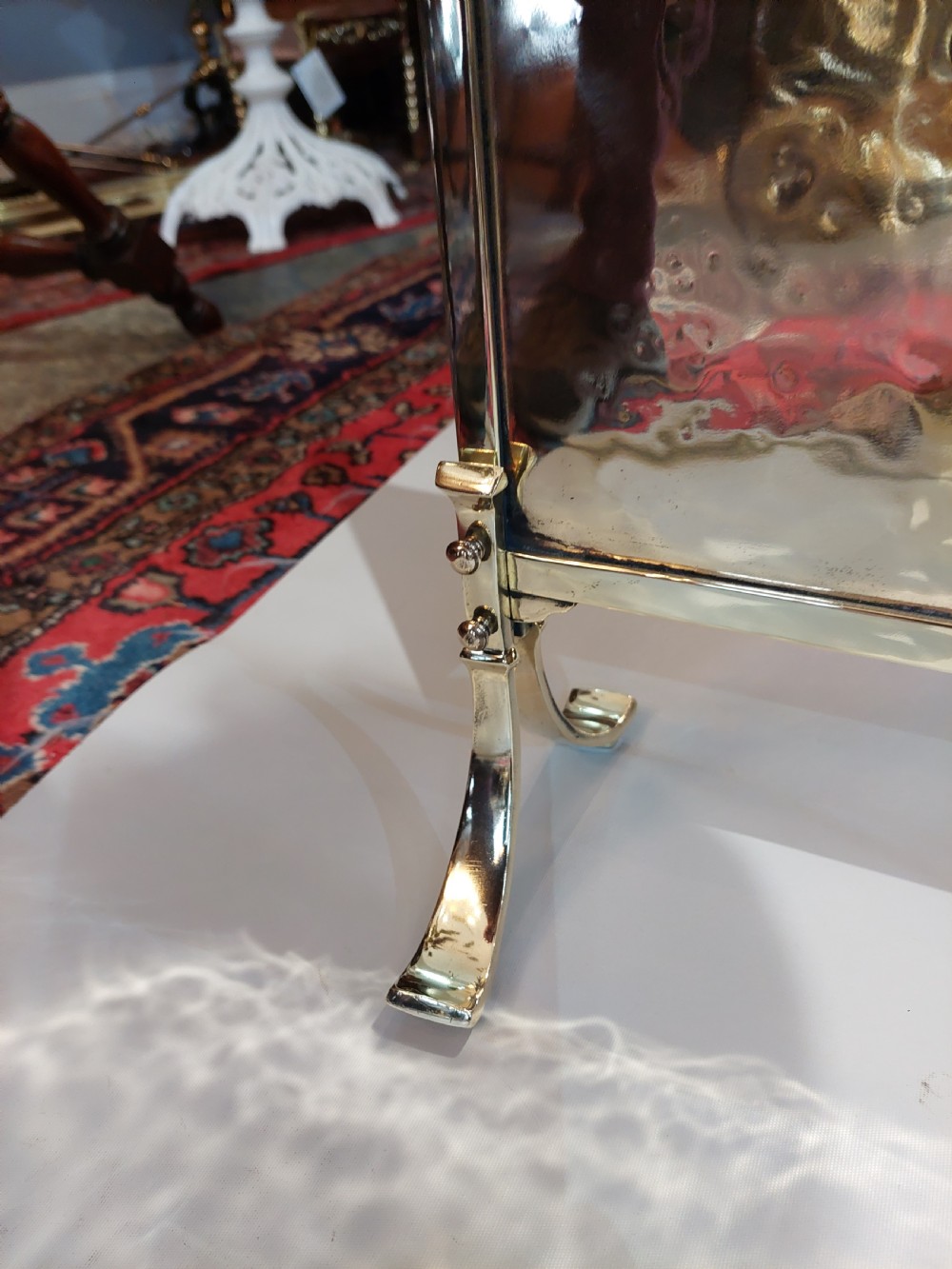 Late Victorian Brass Fire Screen View IV