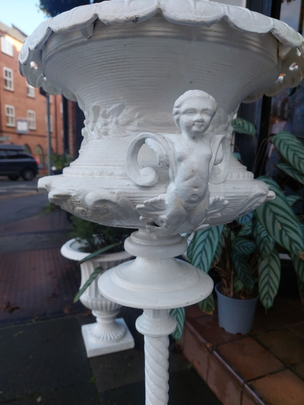 Victorian Cast Metal Jardinière View V