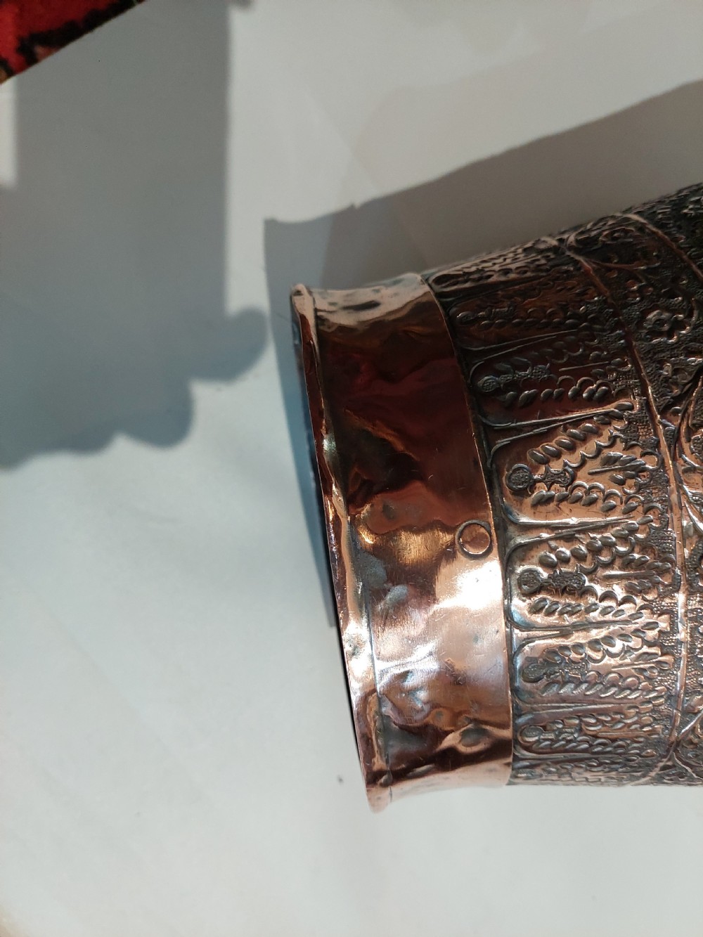 Victorian Indian Hand Worked Copper Pale View V