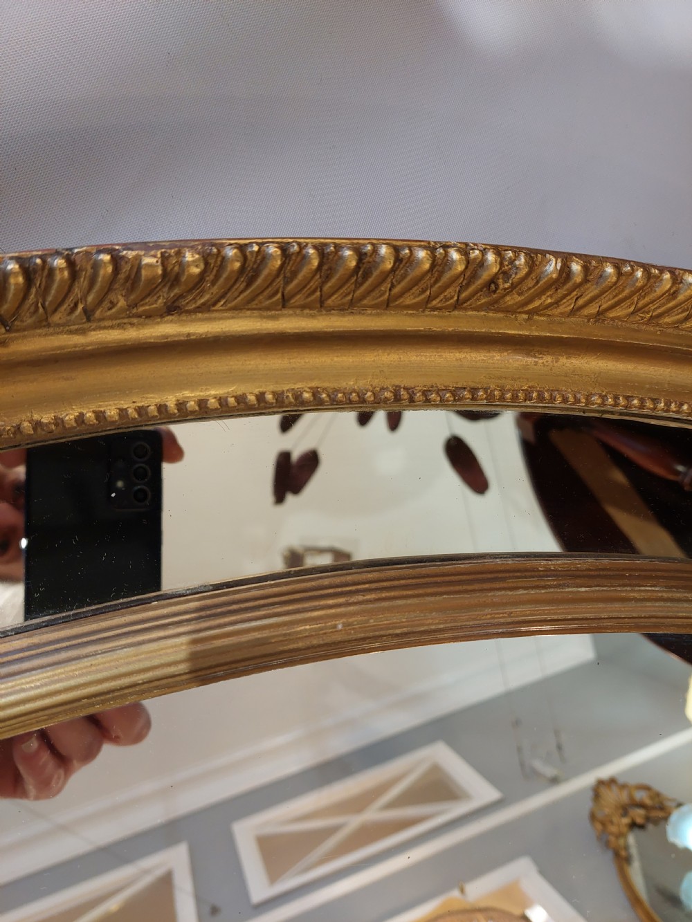 Late 19thC Regency Style Giltwood Mirror View V