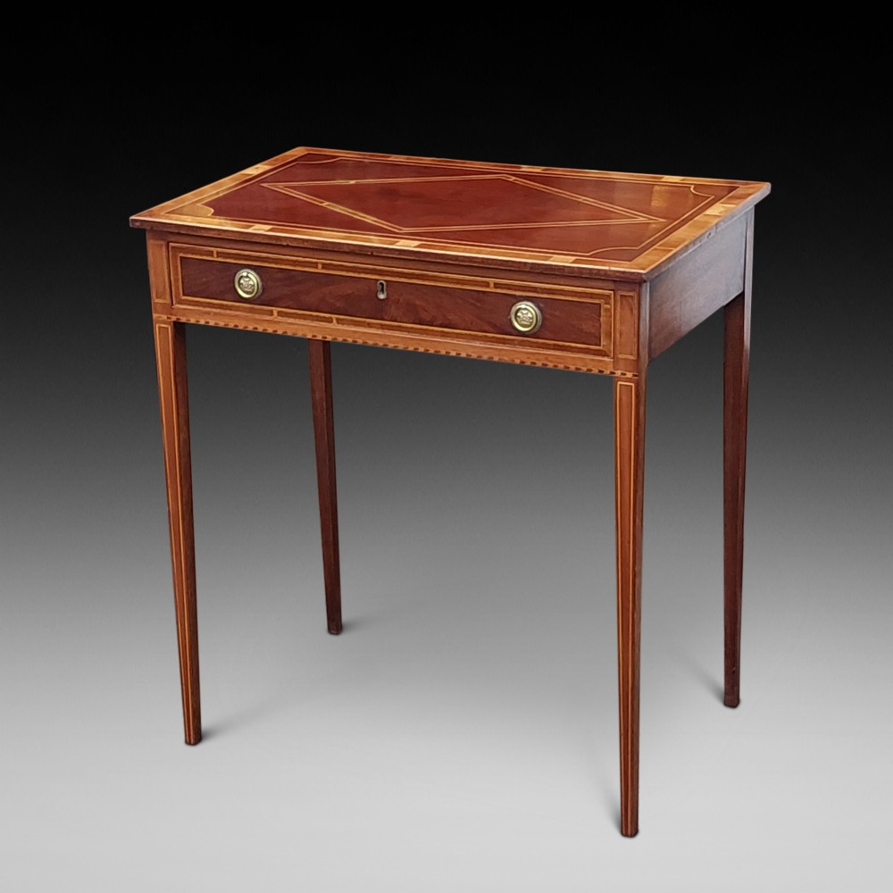 Edwardian Inlaid Mahogany Side Hall Table