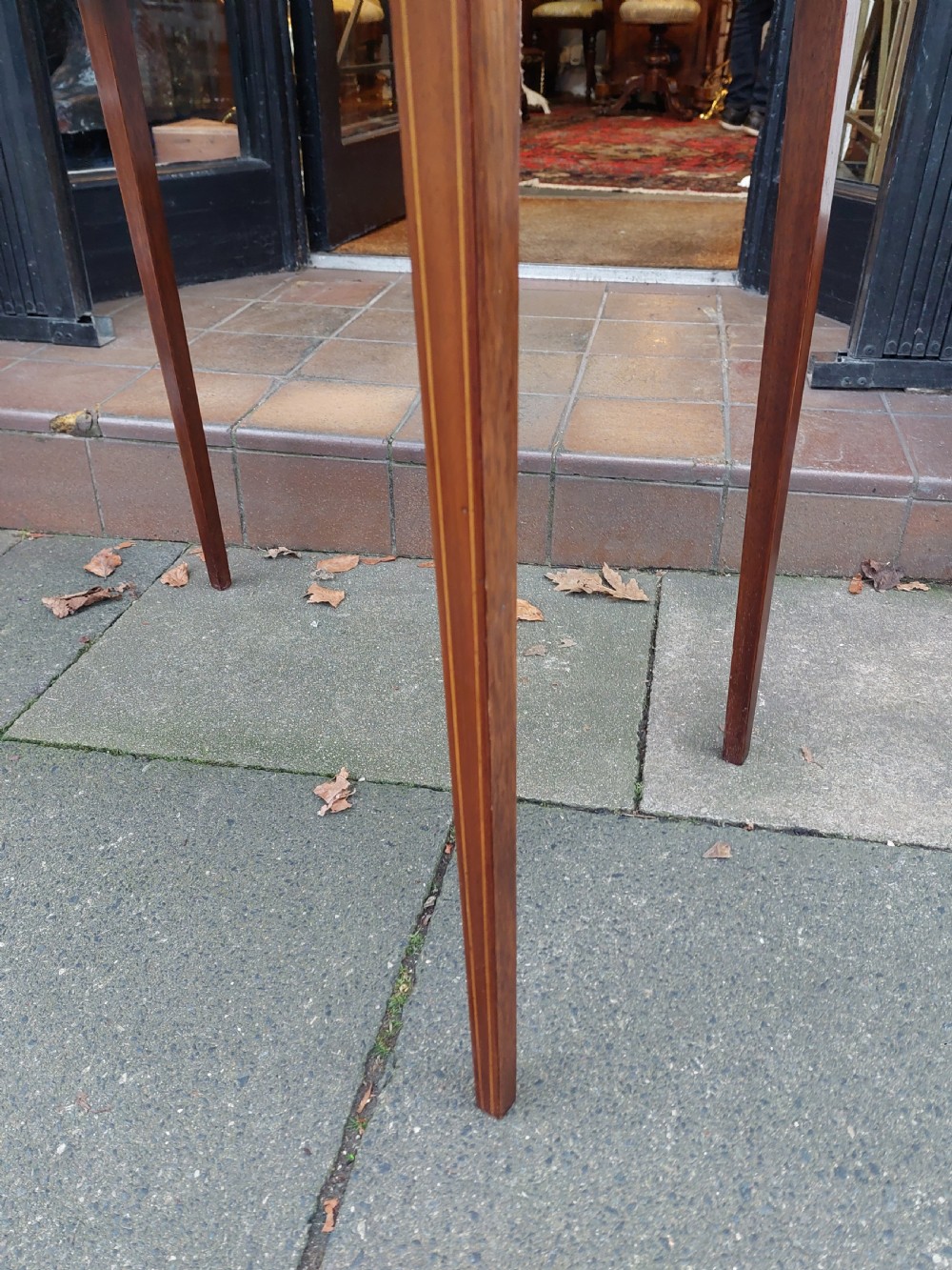 Edwardian Inlaid Mahogany Side Hall Table View III