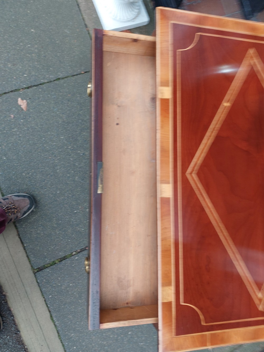 Edwardian Inlaid Mahogany Side Hall Table View IV