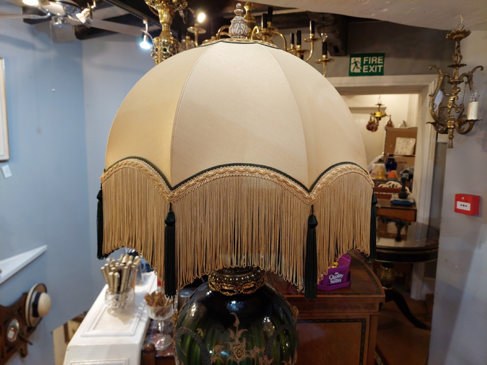 Early 20thC American Overlaid Glass Table Lamp View VI