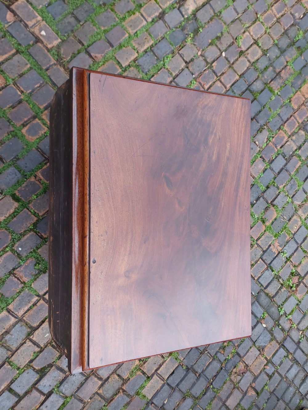 George III and Later Mahogany Bombe Chest of Drawers View III