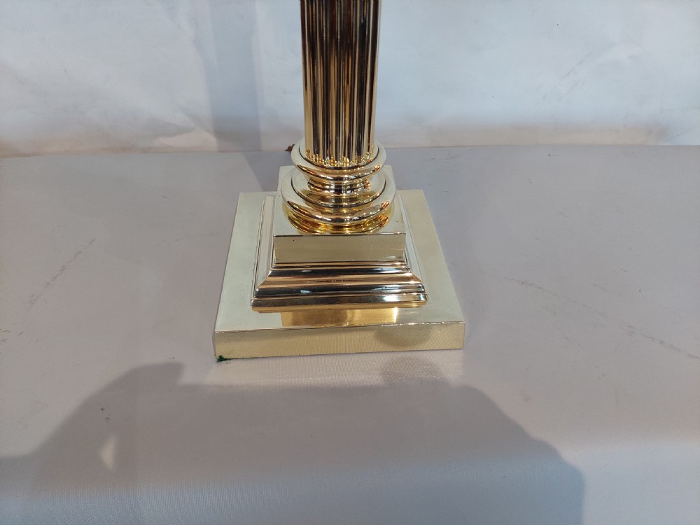 Late 19thC Brass Oil Table Lamp View III