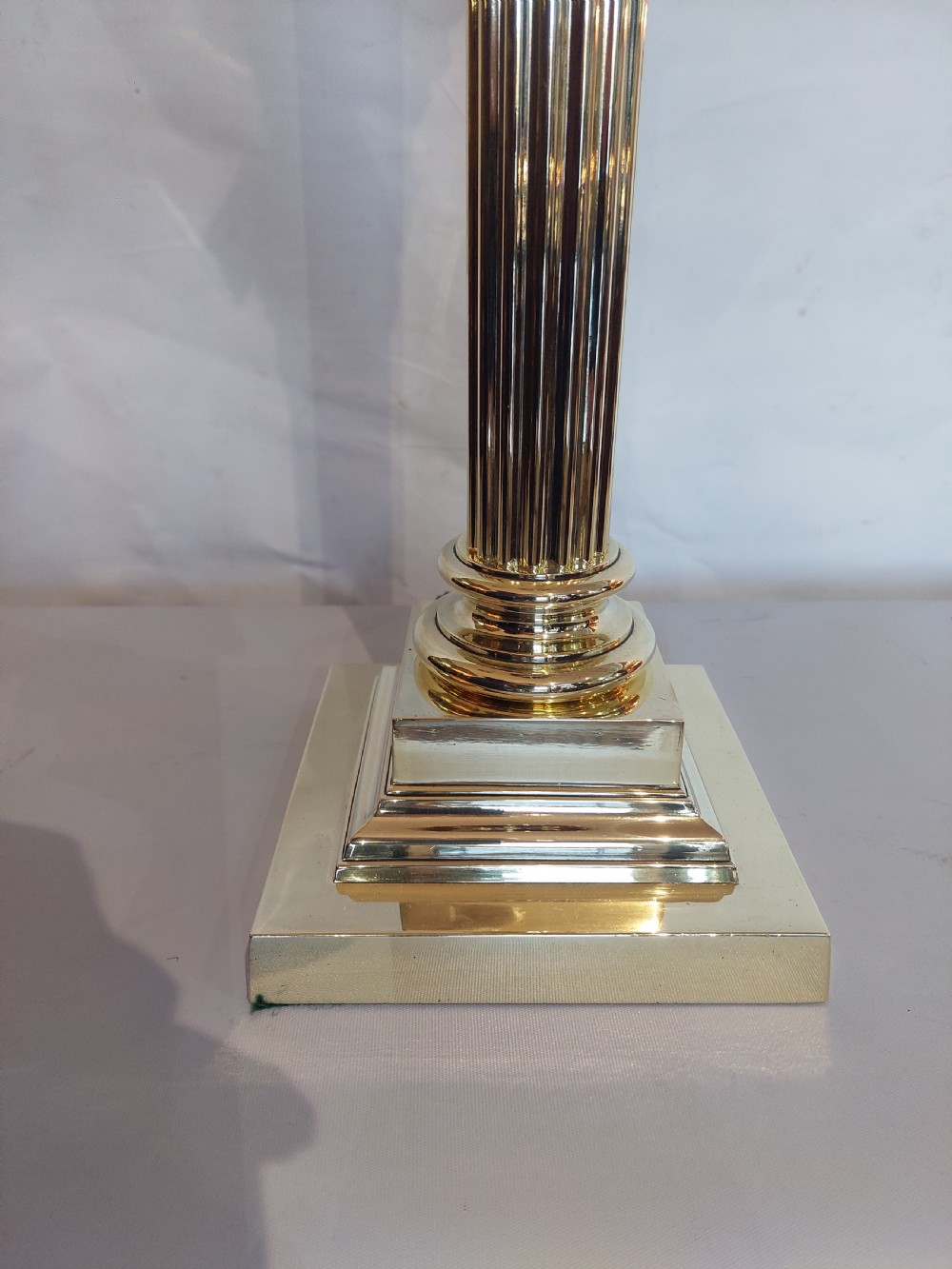 Late 19thC Brass Oil Table Lamp View VIII