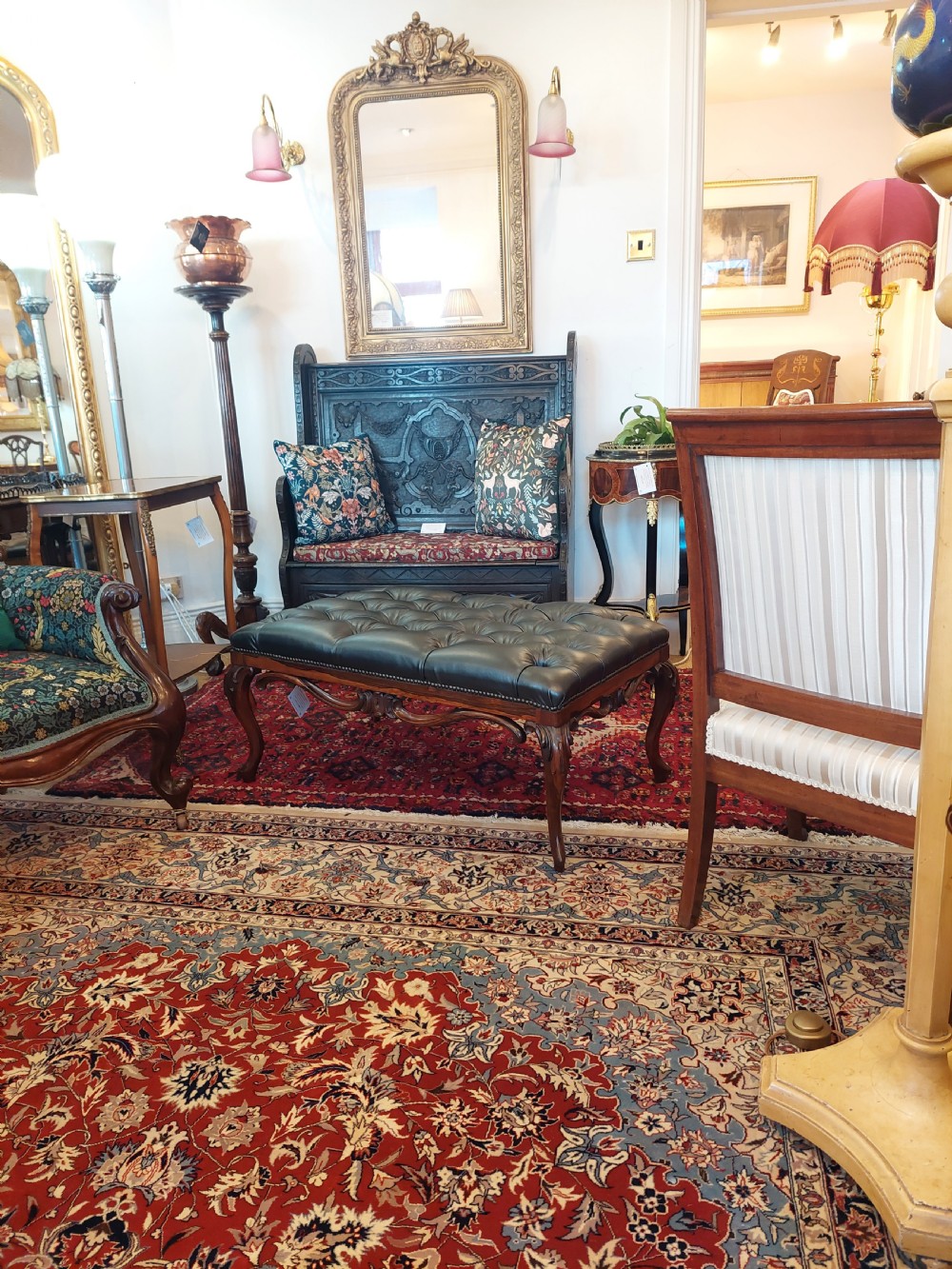 William IV Rosewood Hearth Stool View II