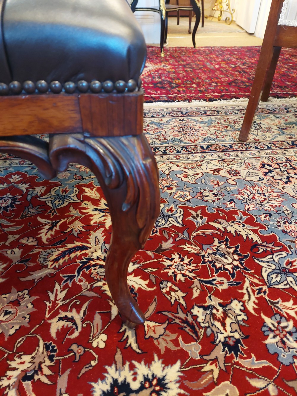 William IV Rosewood Hearth Stool View X