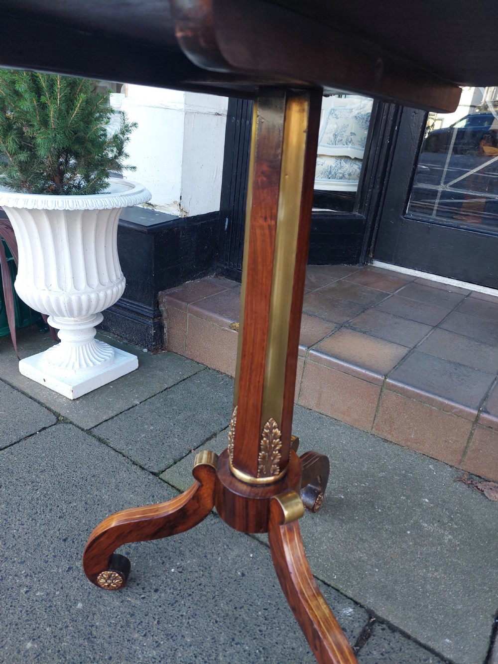 Early 19thC Rosewood Octagonal Tilt-Top Table View V