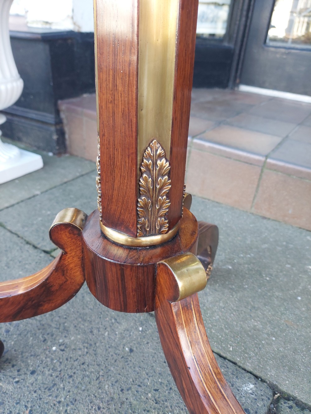 Early 19thC Rosewood Octagonal Tilt-Top Table View VII