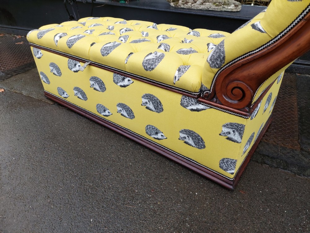 Victorian Mahogany Ottoman Daybed Chaise Lounge View III