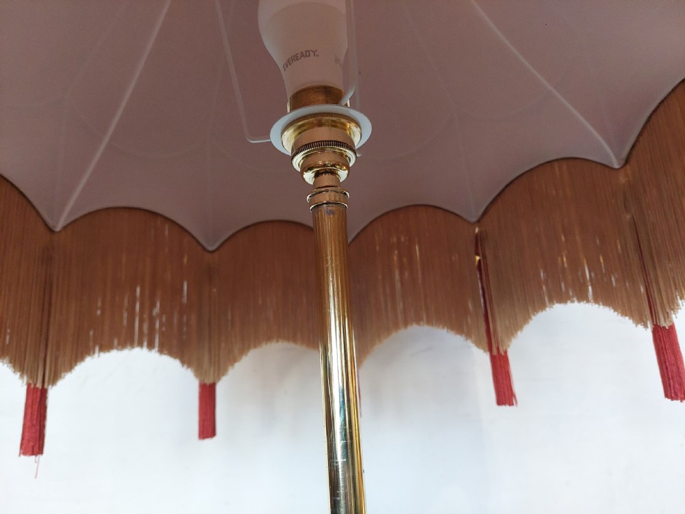 Arts and Crafts Brass and Copper Adjustable Standard Lamp View IX
