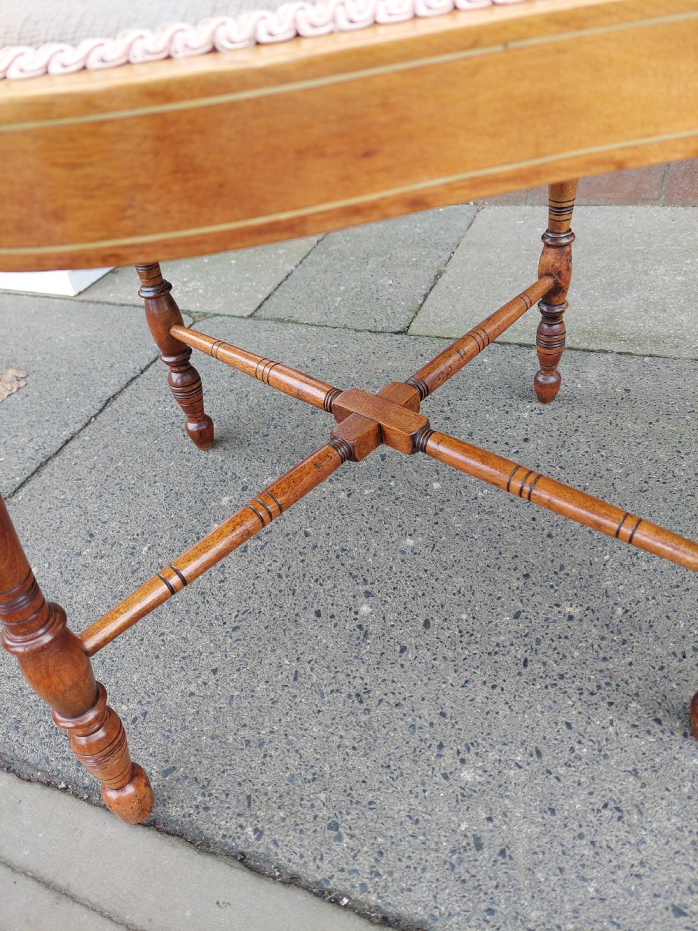 Edwardian Mahogany & Parquetry Inlaid Corner Chair View VII