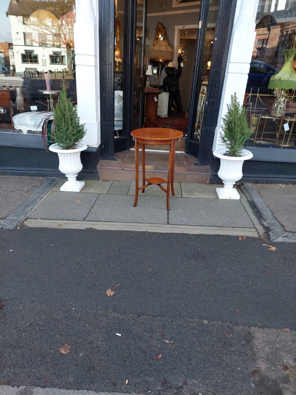 Edwardian Mahogany Side Lamp Table  View II