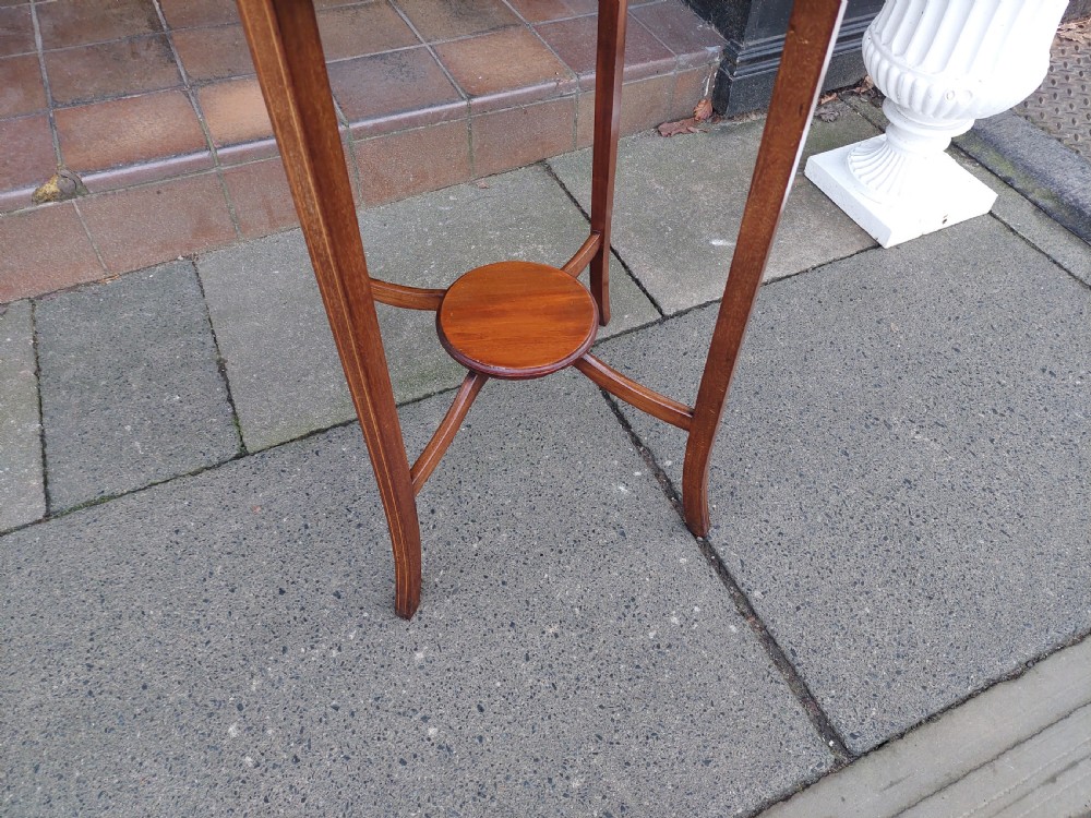 Edwardian Mahogany Side Lamp Table  View III