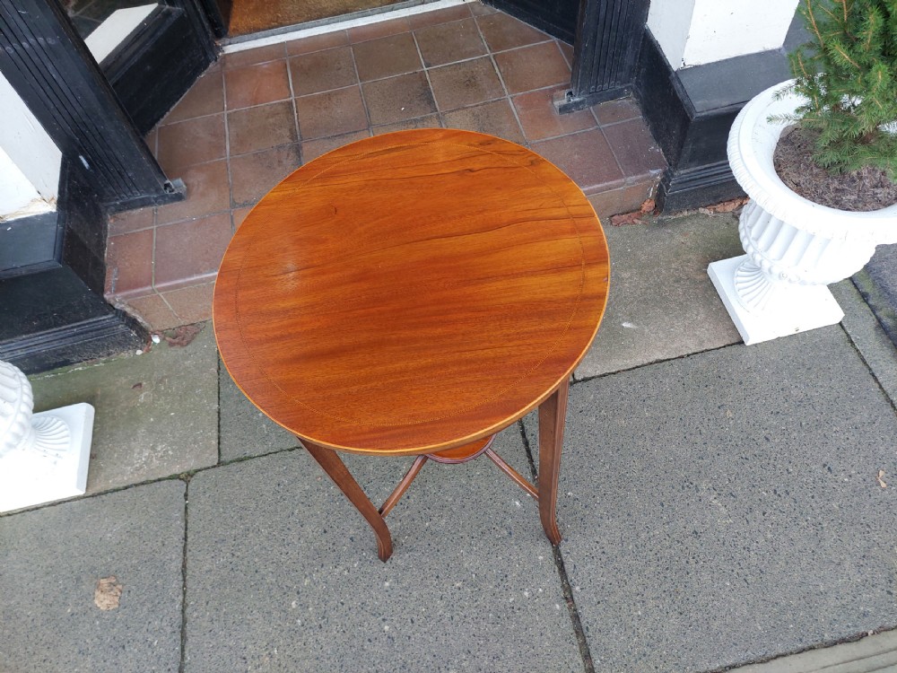 Edwardian Mahogany Side Lamp Table  View IV