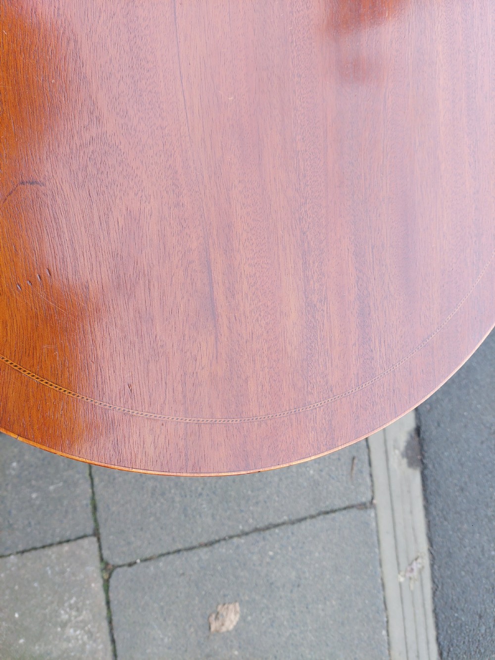 Edwardian Mahogany Side Lamp Table  View VIII