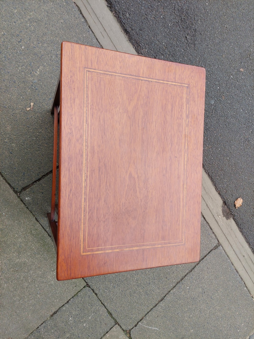 Edwardian Mahogany Nest of 3 Low Tables View IV